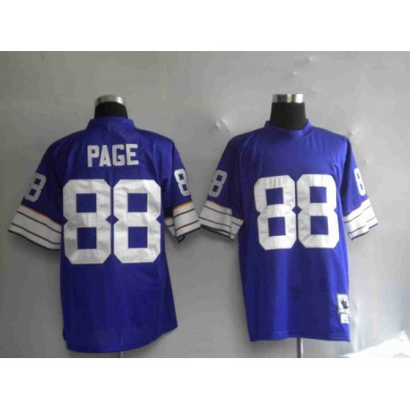 Mitchell&Ness Vikings #88 Alan Page Purple Stitched Throwback NFL Jersey