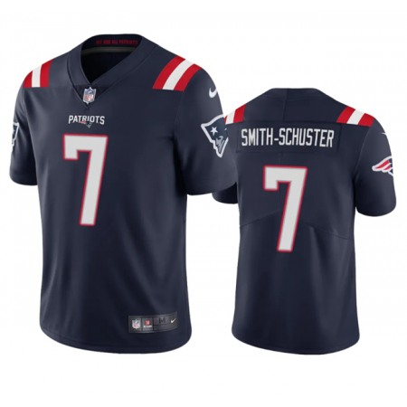 Men's New England Patriots #7 JuJu Smith-Schuster Navy Vapor Untouchable Stitched Football Jersey