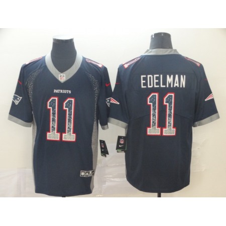 Men's New England Patriots #11 Julian Edelman Color Rush Limited Stitched NFL Jersey