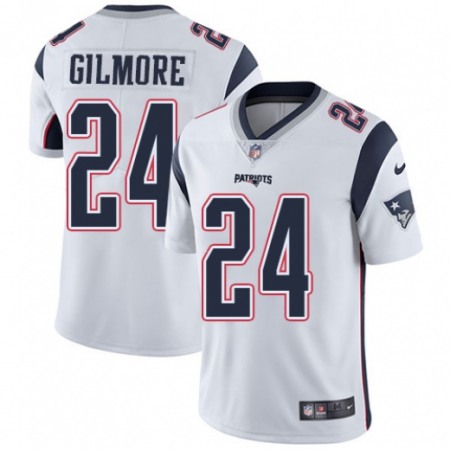 Men's New England Patriots #24 Stephon Gilmore White Vapor Untouchable Limited Stitched NFL Jersey
