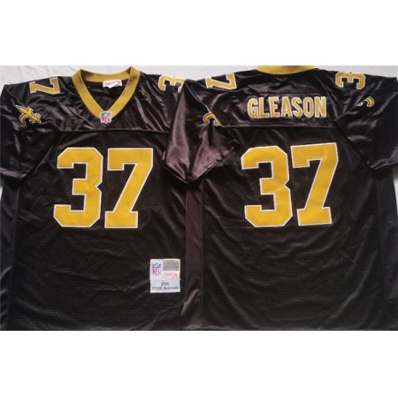 Men's New Orleans Saints #37 GLEASON Black Stitched Jersey