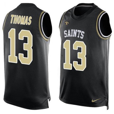 Nike Saints #13 Michael Thomas Black Team Color Men's Stitched NFL Limited Tank Top Jersey