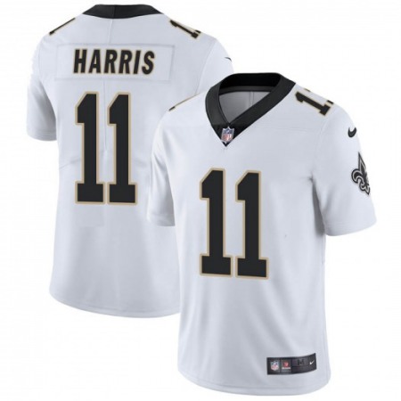 Men's New Orleans Saints #11 Deonte Harris White Vapor Untouchable Limited Stitched NFL Jersey