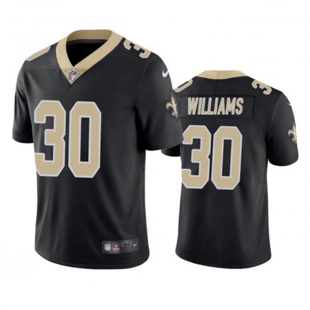 Men's New Orleans Saints #30 Jamaal Williams Black Vapor Untouchable Stitched Football Jersey