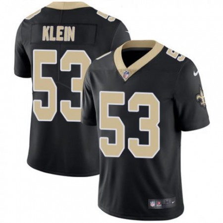 Men's New Orleans Saints #53 A.J. Klein Black Vapor Untouchable Limited Stitched NFL Jersey