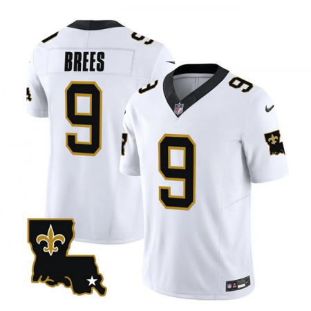 Men's New Orleans Saints #9 Drew Brees White 2023 F.U.S.E. 1987 Legacy Vapor Stitched Jersey