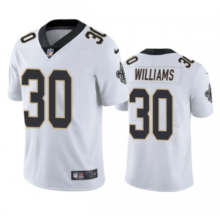 Men's New Orleans Saints #30 Jamaal Williams White Vapor Untouchable Stitched Football Jersey