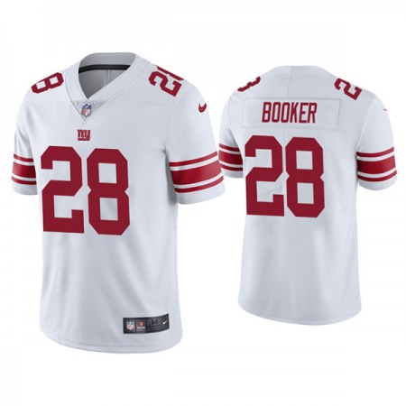 Men's New York Giants #28 Devontae Booker White Vapor Untouchable Limited Stitched Jersey