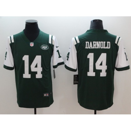 Men's New York Jets #14 Sam Darnold Green 2018 NFL Draft Vapor Untouchable Limited Stitched Jersey