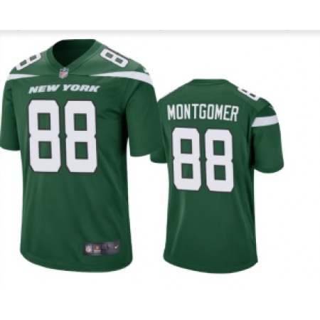 Men's New York Jets #88 Ty Montgomery Green Vapor Untouchable Limited Stitched NFL Jersey