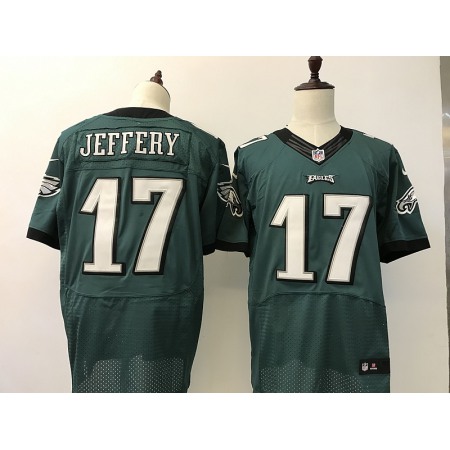 Men's Philadelphia Eagles #17 Alshon Jeffery Nike Green Elite Stitched NFL Jersey