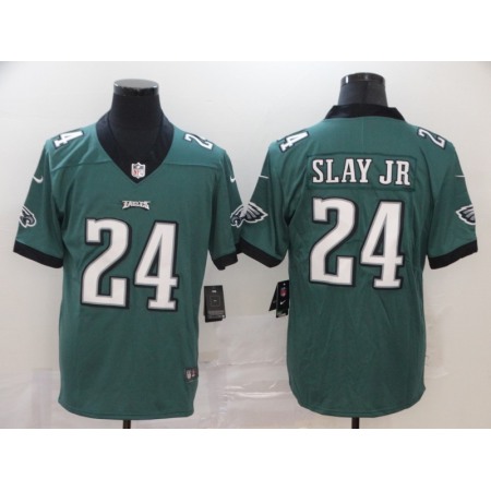 Men's Philadelphia Eagles #24 Darius Slay JR Green Vapor Untouchable Limited Stitched NFL Jersey