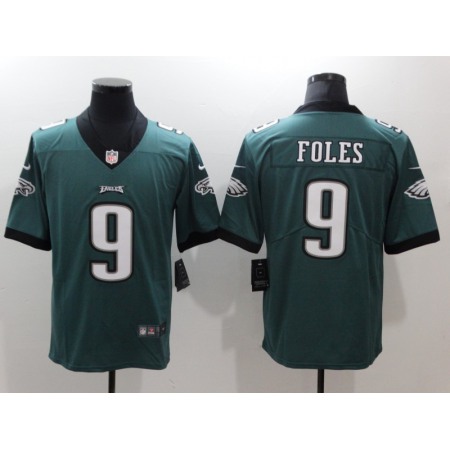 Men's Philadelphia Eagles #9 Nick Foles Green Vapor Untouchable Limited Stitched NFL Jersey