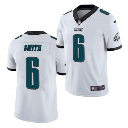 Men's Philadelphia Eagles #6 DeVonta Smith 2021 NFL Draft White Vapor Untouchable Limited Stitched Jersey