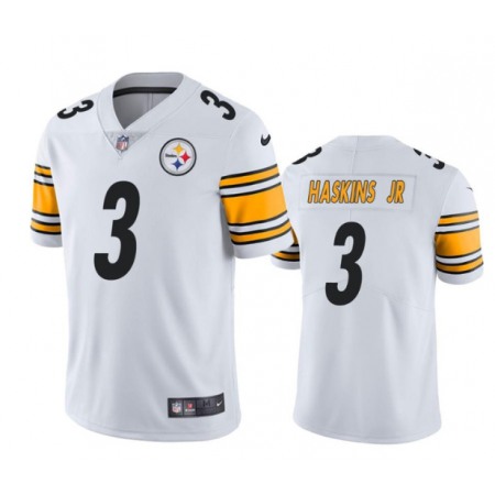 Men's Pittsburgh Steelers #3 Dwayne Haskins Jr. White Vapor Untouchable Limited Stitched Jersey