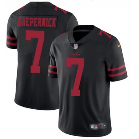Men's San Francisco 49ers #7 Colin Kaepernick Black 2018 Vapor Untouchable Limited NFL Stitched Jersey