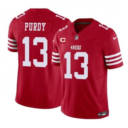Men's San Francisco 49ers #13 Brock Purdy Red 2023 F.U.S.E. With 1-Star C Patch Vapor Untouchable Limited Stitched Football Jersey