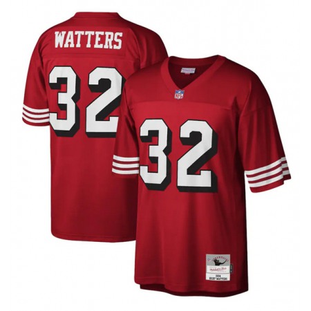 Men's San Francisco 49ers #32 Ricky WattersRed Stitched NFL Jersey