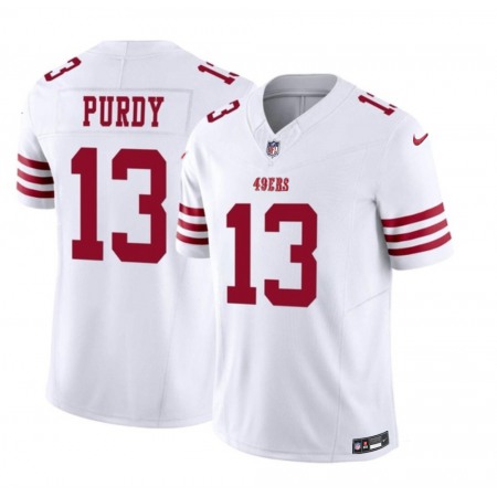 Men's San Francisco 49ers #13 Brock Purdy White 2023 F.U.S.E. Vapor Untouchable Limited Stitched Football Jersey