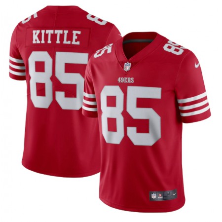 Men's San Francisco 49ers #85 George Kittle 2022 New Scarlet Vapor Untouchable Stitched Football Jersey