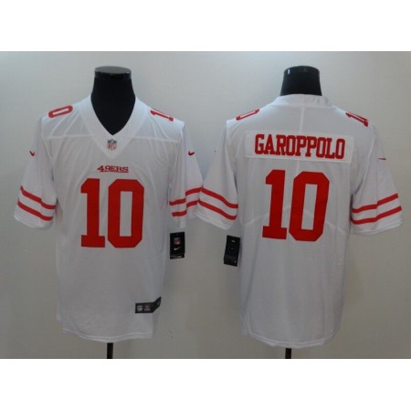 Men's Nike San Francisco 49ers #10 Jimmy Garoppolo White Vapor Untouchable Limited Stitched NFL Jersey