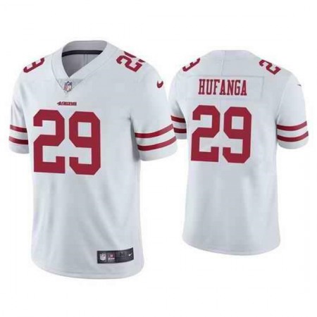 Men's San Francisco 49ers #29 Talanoa Hufanga White Vapor Untouchable Stitched Jersey