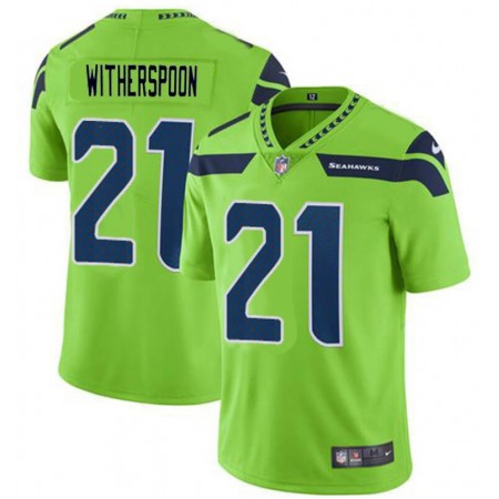 Men's Seattle Seahawks #21 Devon Witherspoon Green Vapor Untouchable Limited Stitched Football Jersey