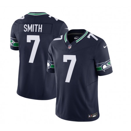 Men's Seattle Seahawks #7 Geno Smith 2023 F.U.S.E. Navy Limited Stitched Football Jersey