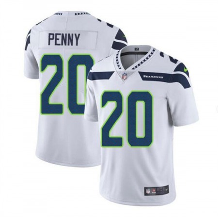 Men's Seattle Seahawks #20 Rashaad Penny White Vapor Untouchable Limited Stitched Jersey