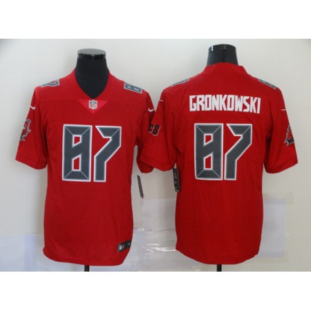 Men's Tampa Bay Buccaneers #87 Rob Gronkowski Red Limited Stitched NFL Jersey