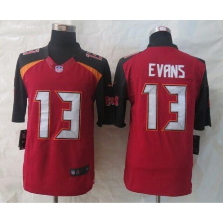 Nike Buccaneers #13 Mike Evans Red Team Color Men's Stitched NFL New Limited Jersey