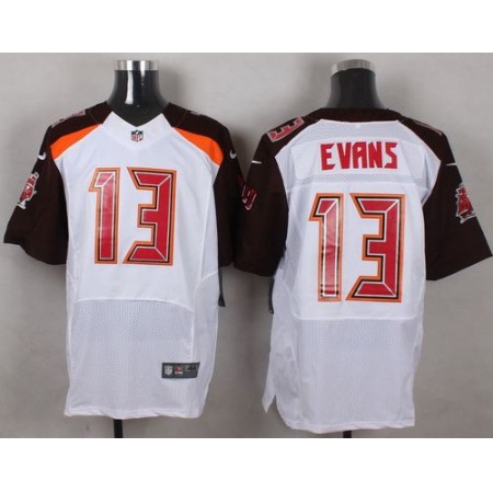 Nike Buccaneers #13 Mike Evans White Men's Stitched NFL New Elite Jersey