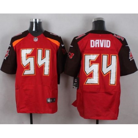 Nike Buccaneers #54 Lavonte David Red Team Color Men's Stitched NFL New Elite Jersey