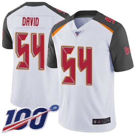 Men's Tampa Bay Buccaneers #54 Lavonte David White 2019 100th Season Vapor Untouchable Limited Stitched NFL Jersey