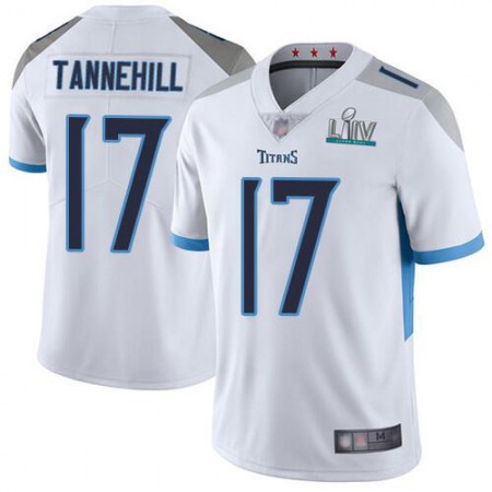 Men's Tennessee Titans #17 Ryan Tannehill Super Bowl LIV White Vapor Untouchable Stitched NFL Jersey
