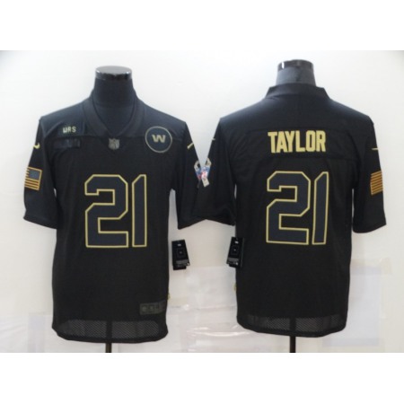 Men's Washington Football Team #21 Sean Taylor 2020 Black Salute To Service Limited Stitched Jersey