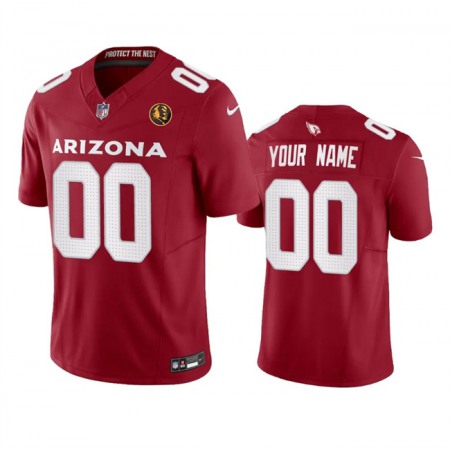 Men's Arizona Cardinals Active Player Custom Red 2023 F.U.S.E. With John Madden Patch Vapor Limited Stitched Football Jersey