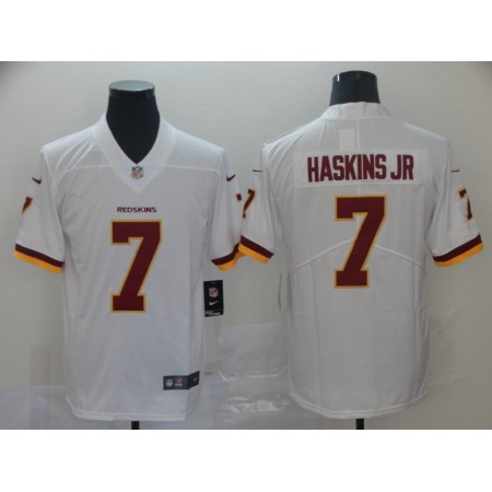 Men's Washington Redskins #7 Dwayne Haskins JR White Vapor Untouchable Limited NFL Stitched Jersey
