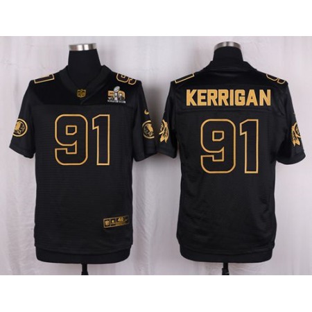 Nike Redskins #91 Ryan Kerrigan Black Men's Stitched NFL Elite Pro Line Gold Collection Jersey