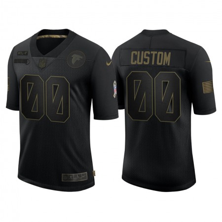 Men's Atlanta Falcons ACTIVE PLAYER Custom 2020 Black Salute To Service Limited Stitched Jersey