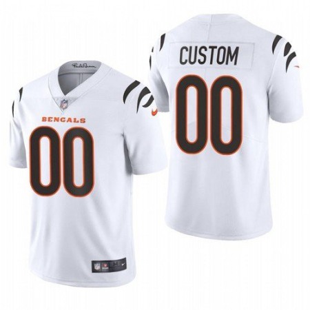 Men's Cincinnati Bengals ACTIVE PLAYER Custom 2021 White Vapor Untouchable Limited Stitched Jersey