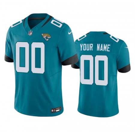 Men's Jacksonville Jaguars Active Player Custom Teal 2023 F.U.S.E Vapor Untouchable Limited Stitched Jersey