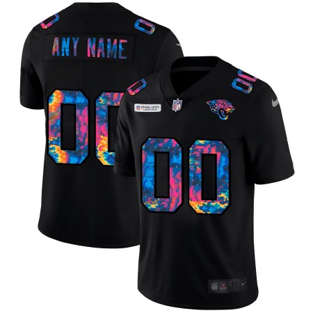 Men's Jacksonville Jaguars Customized 2020 Black Crucial Catch Limited Stitched Jersey