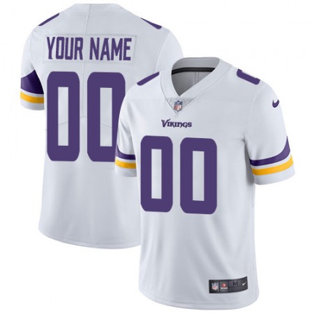 Men's Minnesota Vikings Customized White Vapor Untouchable NFL Stitched Limited Jersey