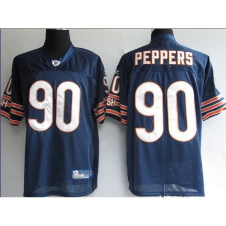 Bears #90 Julius Peppers Blue Stitched Youth NFL Jersey