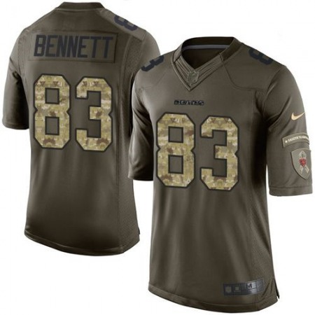 Nike Bears #83 Martellus Bennett Green Youth Stitched NFL Limited Salute to Service Jersey