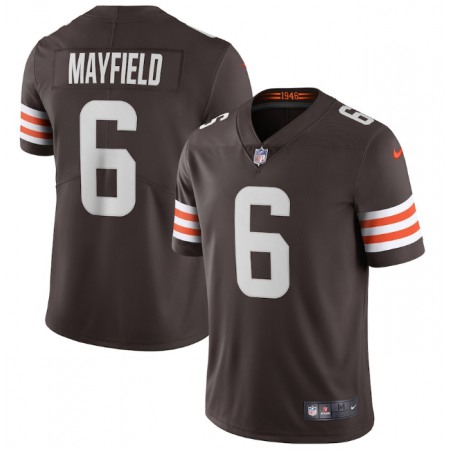 Youth Browns #6 Baker Mayfield Brown Stitched Limited Jersey