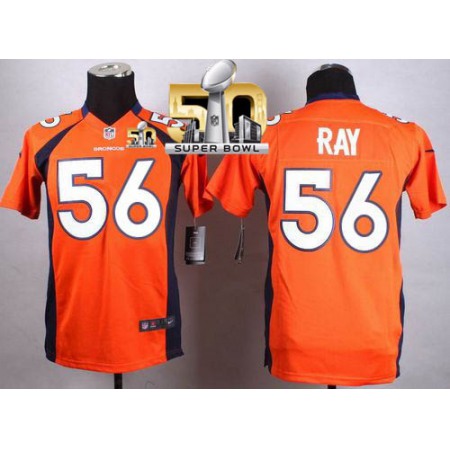 Nike Broncos #56 Shane Ray Orange Team Color Super Bowl 50 Youth Stitched NFL New Elite Jersey