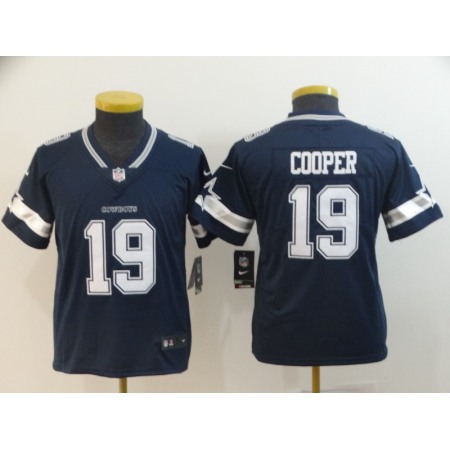Youth Dallas Cowboys #19 Amari Cooper Navy Vapor Untouchable Limited Stitched NFL Jersey