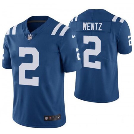 Youth Indianapolis Colts #2 Carson Wentz Blue Vapor Untouchable Limited Stitched Football Jersey